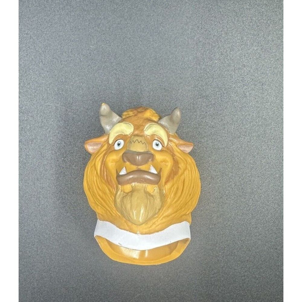 VINTAGE BEAUTY AND THE BEAST HEAD MASK DISNEY CHARACTER TOY REPLACEMENT 12"doll